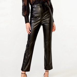 Bardot Vegan leather black pants